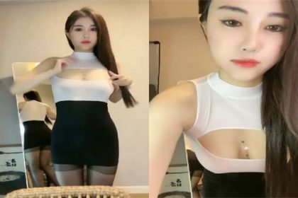 大美女小鹿亂撞有聲一對一.